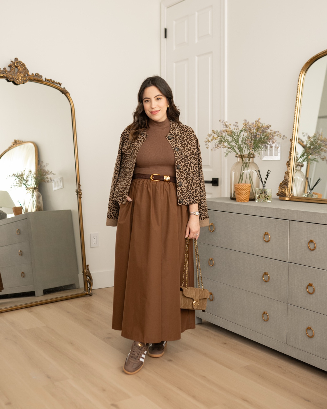 The best $40 brown midi dress (wearing size S) and the cutest leopard print cardigan (wearing size XS) for fall!

#LTKBump #LTKFindsUnder50 #LTKStyleTip
