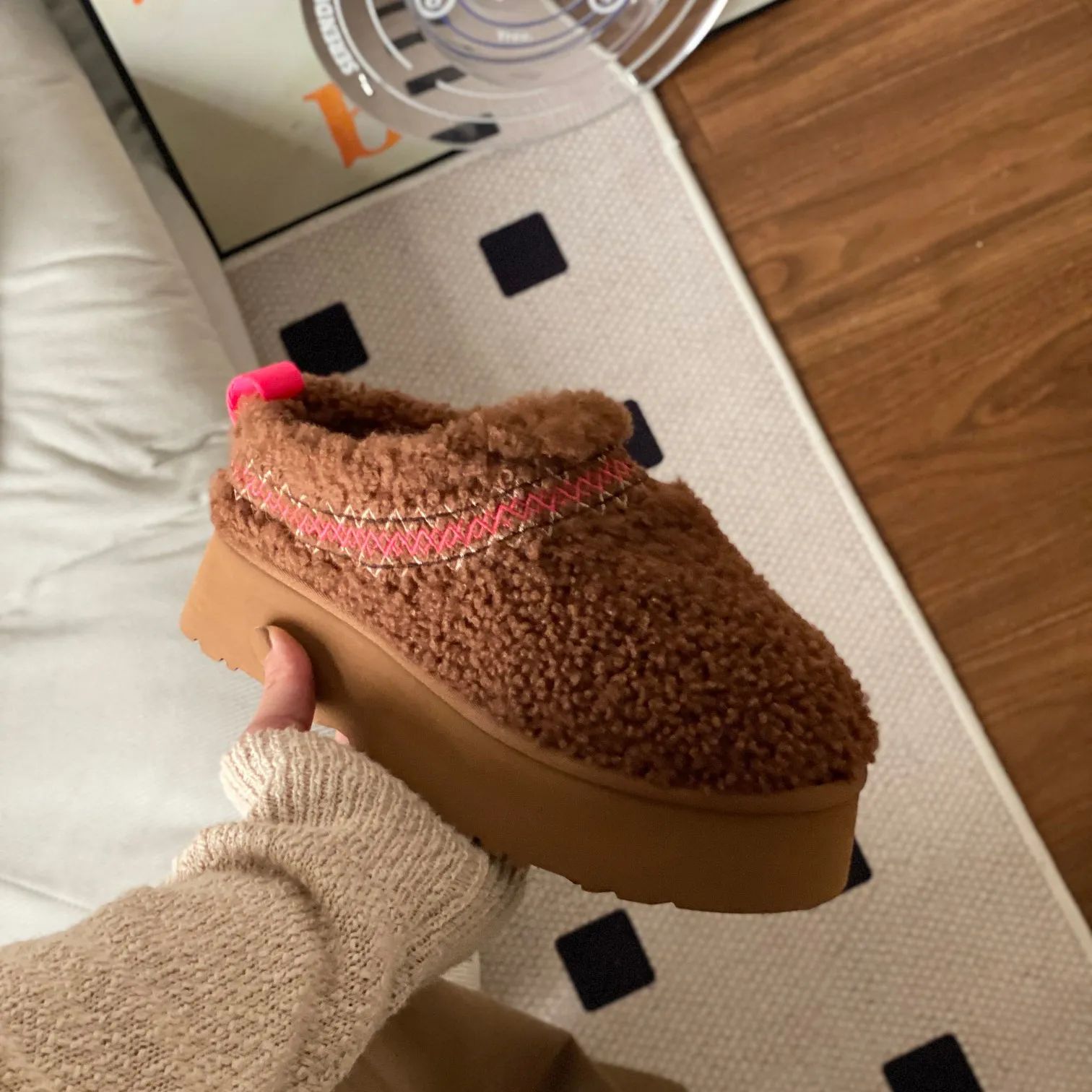 designer fluffy Tasman slippers australia platform tazz braid ugglie slippers scuffs wool shoes f... | DHGate