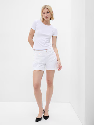 5" Mid Rise Girlfriend Shorts | Gap (US)