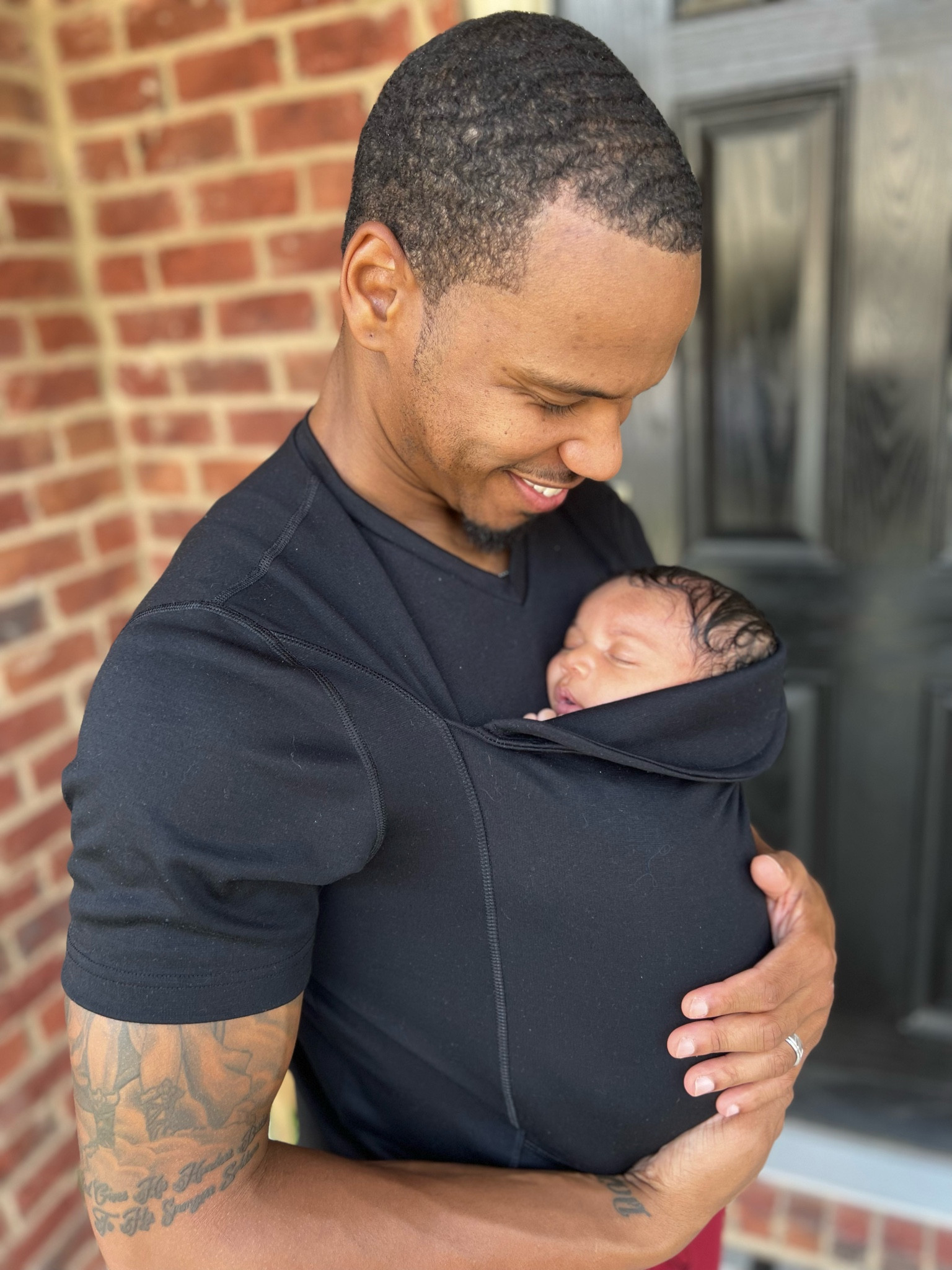 I miss her being this little! The Dad Shirt from Lalabu was a gamechanger! I used to be able to get some much done while keeping Tessa close to me!

#LTKFamily #LTKBaby #LTKKids