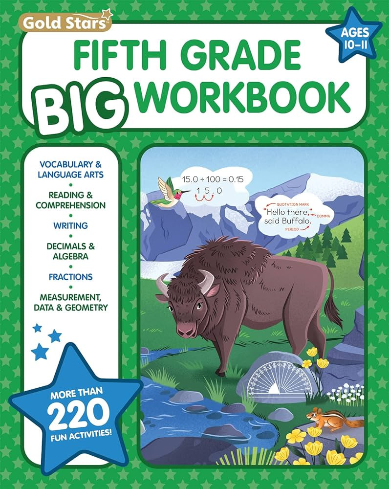 5th Grade BIG Workbook: All Subjects for Kids 10 - 11 includes 220+ Activities Reading Comprehens... | Amazon (US)
