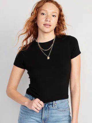 Cropped Slim-Fit T-Shirt for Women | Old Navy (US)