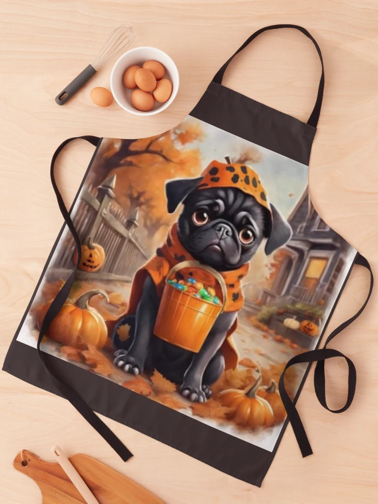 Halloween Pug Apron | Redbubble (US)