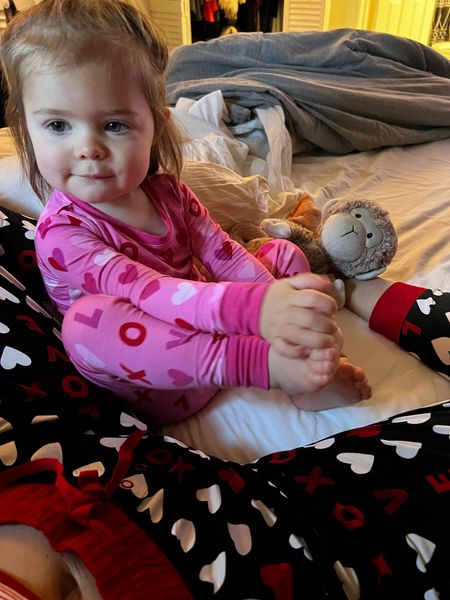LITTLE SLEEPIES VALENTINES PJS FOR MOM & BABY! Toddler pajamas. Matching toddler pajamas for Valentine’s Day. Family Valentine’s Day Pajamas. #LittleSleepiesPartner #ad @littlesleepies 

#LTKbaby #LTKfamily #LTKkids