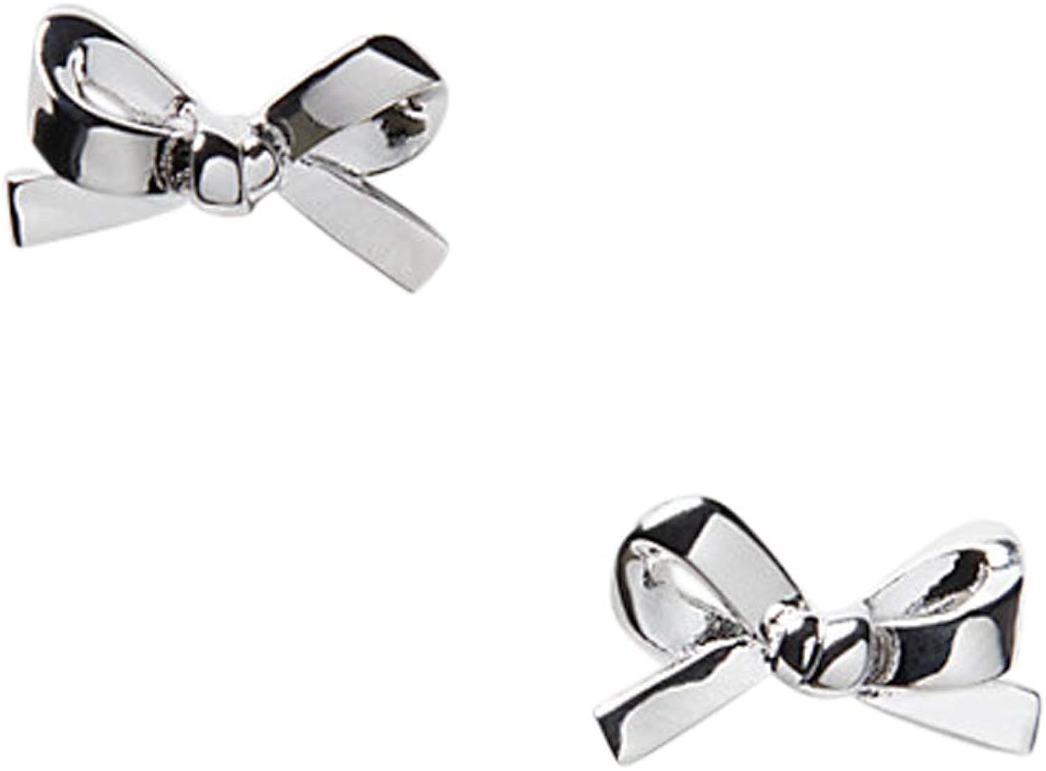 Kate Spade New York Skinny Mini Bow Studs Silver Earrings | Amazon (US)