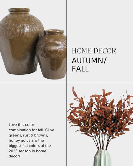 This beautiful olive green vase was on my wish list! Amazon is running low but I found another source!! Paired with these beautiful faux fall stems it’s the perfect color pairing for the fall / autumn season. 

#LTKstyletip #LTKhome #LTKSeasonal