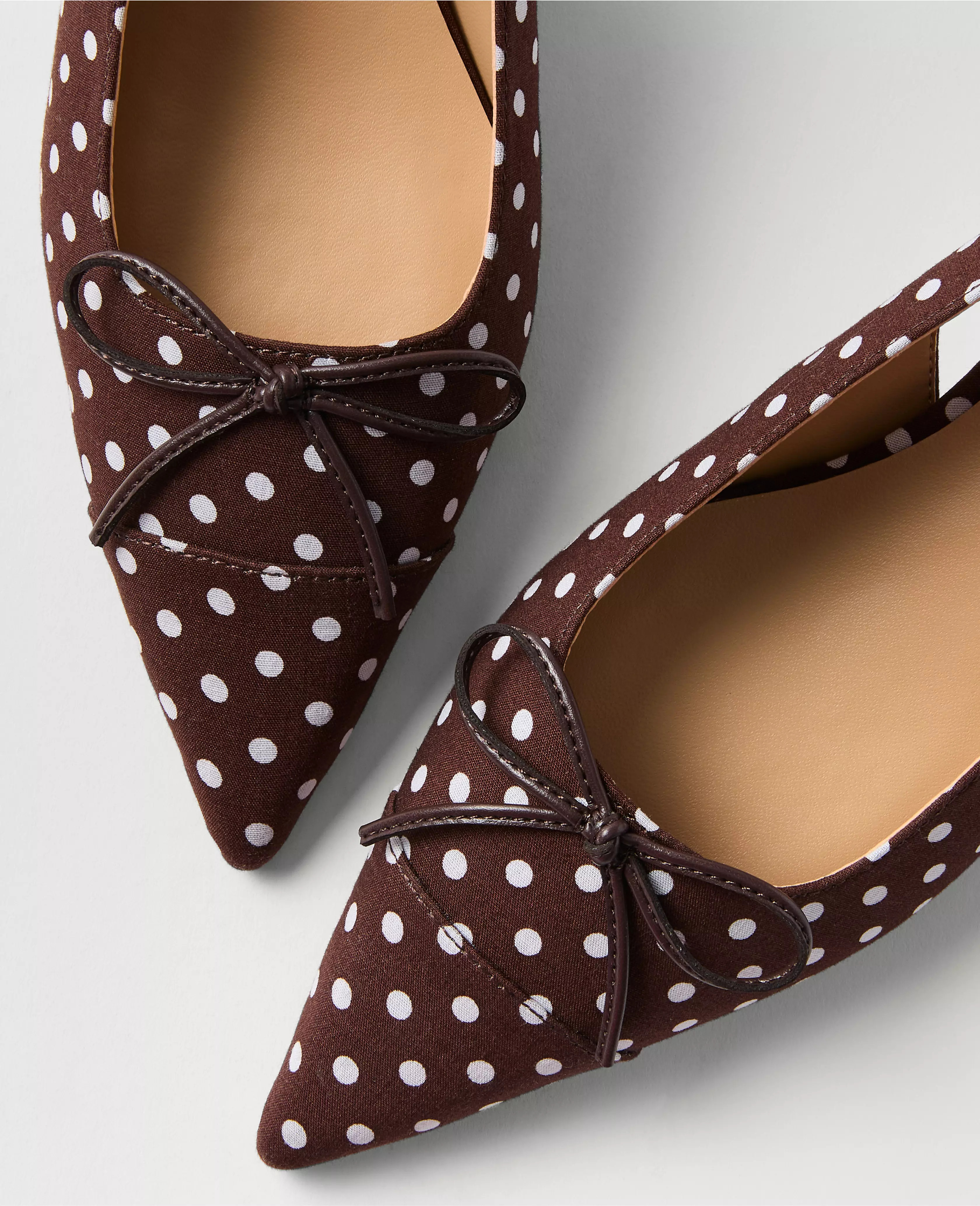 Polka Dot Kitten Heel Pump | Ann Taylor