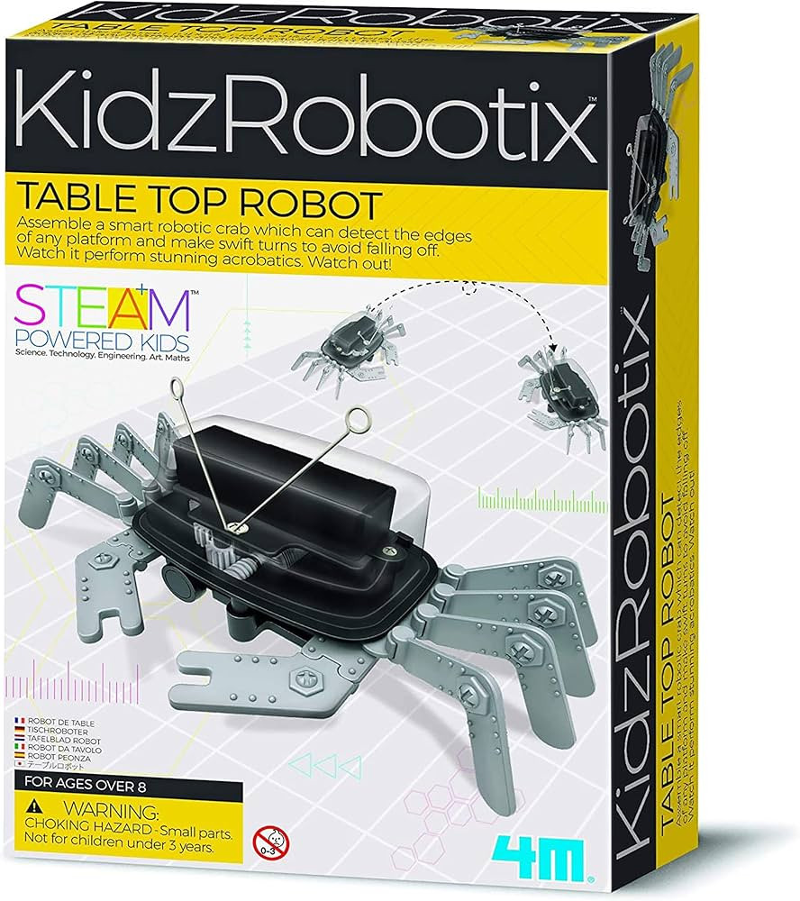 4M 5576 Table Top Robot - DIY Robotics Stem Toys, Engineering Edge Detector Gift for Kids & Teens... | Amazon (US)