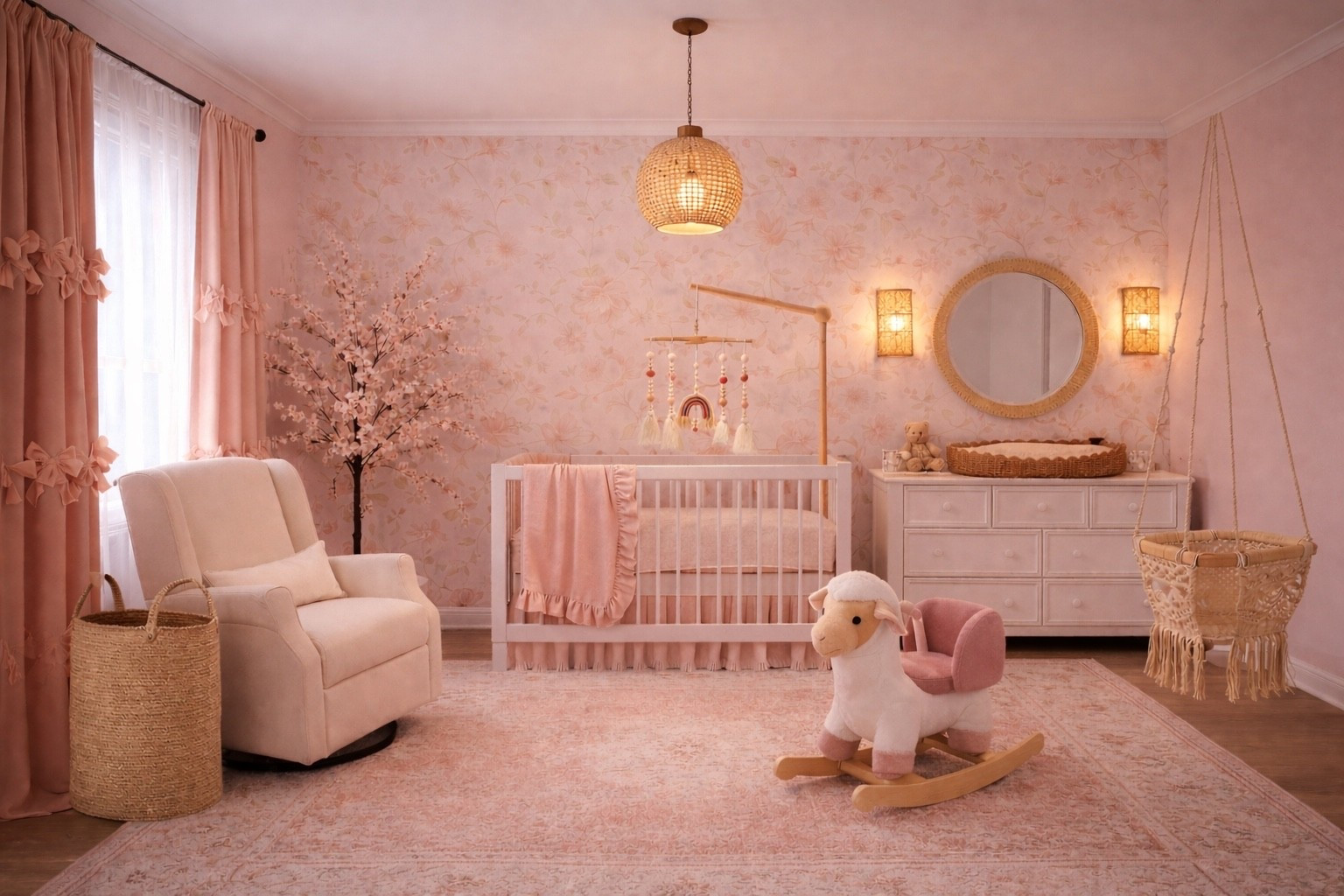 Creating the sweetest baby girl nursery with soft pinks, natural textures, and cozy details.
These are some of my favorite nursery finds that make the room feel calm, warm, and beautiful.
Everything is linked for you to shop 🤍

#LTKBaby #LTKHome #LTKU
