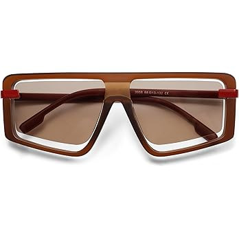 Retro Square Oversized Sunglasses for Women and Men Trendy Sun Glasses AR82157 | Amazon (US)