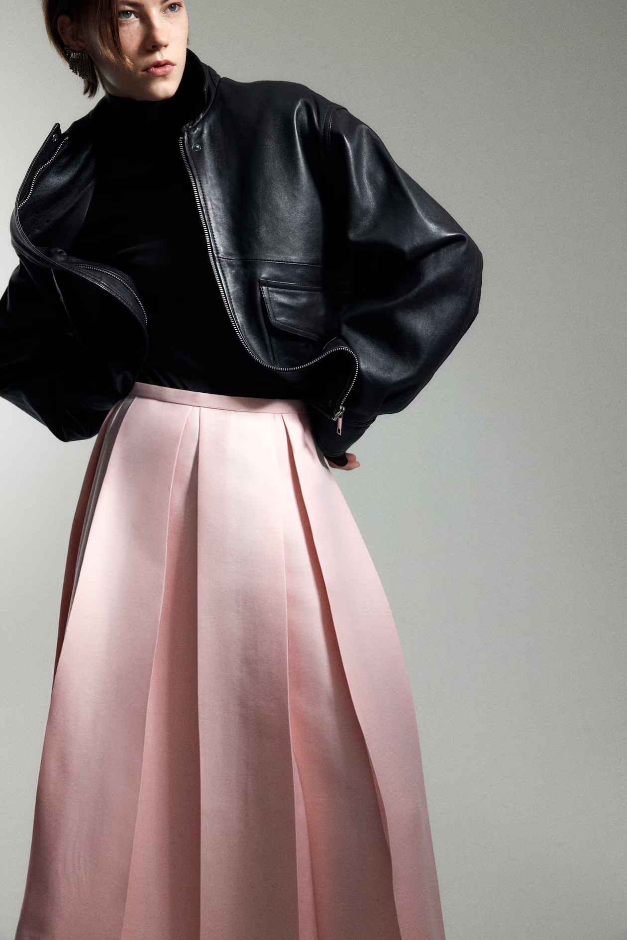 Pleated Midi Skirt | H&M (US + CA)