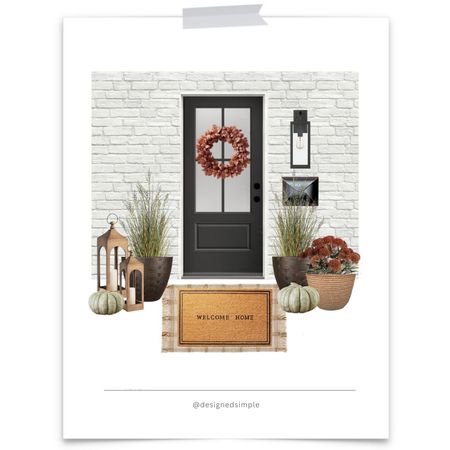 Love this fall front door!

fall front door decor, fall porch decor, fall patio decor, fall planters, fall welcome mat, fall faux plants, fall outdoor plants, wall mounted mailbox

#LTKSeasonal #LTKhome #LTKstyletip