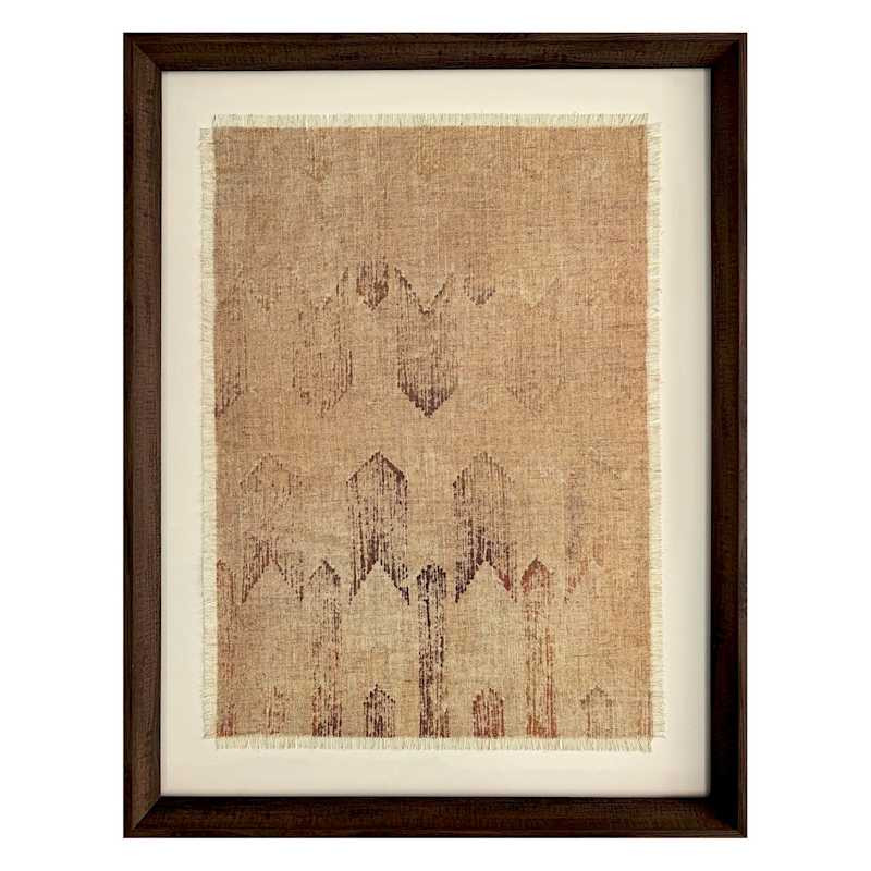 Glass Framed Deconstructed Patterns Ii Printed Wall Art, Brown | At Home