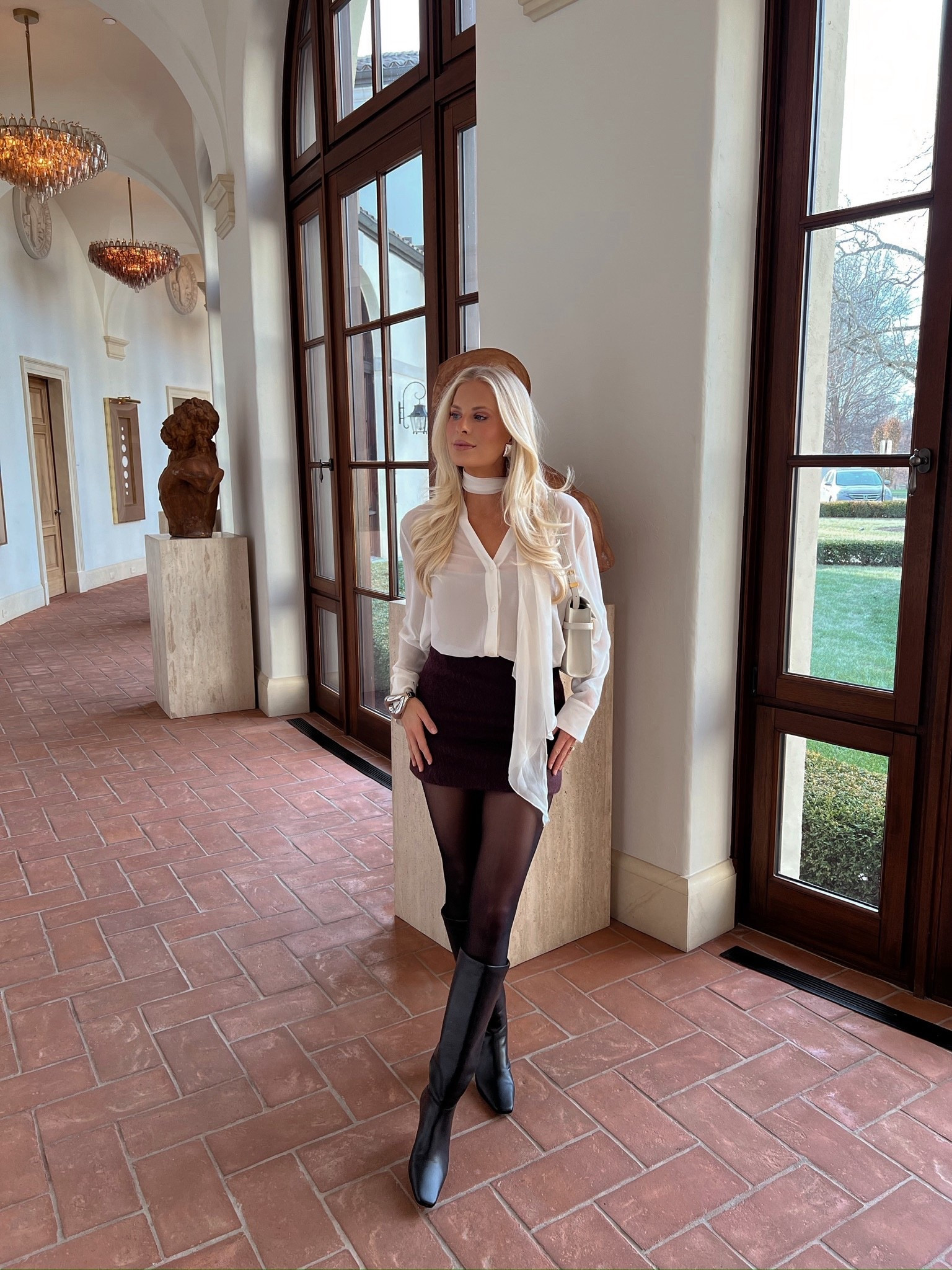 Holiday outfit. Size small in blouse (sold out linking similar), bodysuit, and skirt. Boots are true to size!
#kathleenpost

Holiday outfit, holiday fashion, holiday party, work holiday party, corporate holiday, holiday brunch, Christmas work party, date night, work drinks

#LTKHoliday #LTKSeasonal #LTKootd