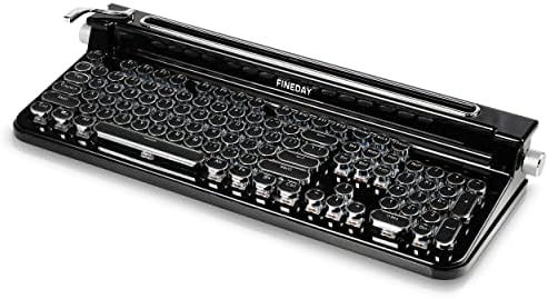 FINEDAY Keyboard 2.0, Blue Switch, Retro Wireless Mechanical Keyboard, Typewriter Designed, Full ... | Amazon (US)