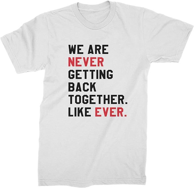 Expression Tees We are Never Getting Back Together TTPD ERAS Outfit Mens T-Shirt | Amazon (US)