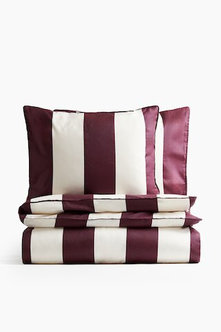 H & M - Doppelbettwäsche aus Baumwollsatin - Rosa - Zuhause | H&M (DE, AT, CH, NL, FI)