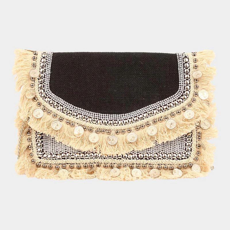 Boho Beads Embellished Clutch | TandyWear