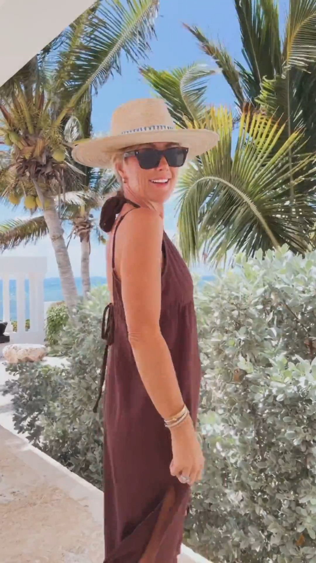 Obsessed with this suit + the sweetest cover-up combo 🤍 easy to switch it up with different hats, bags, sunnies, and sandals.

Cover-up: xs
Swimsuit: small

#LTKTravel #LTKOver40 #LTKSwim