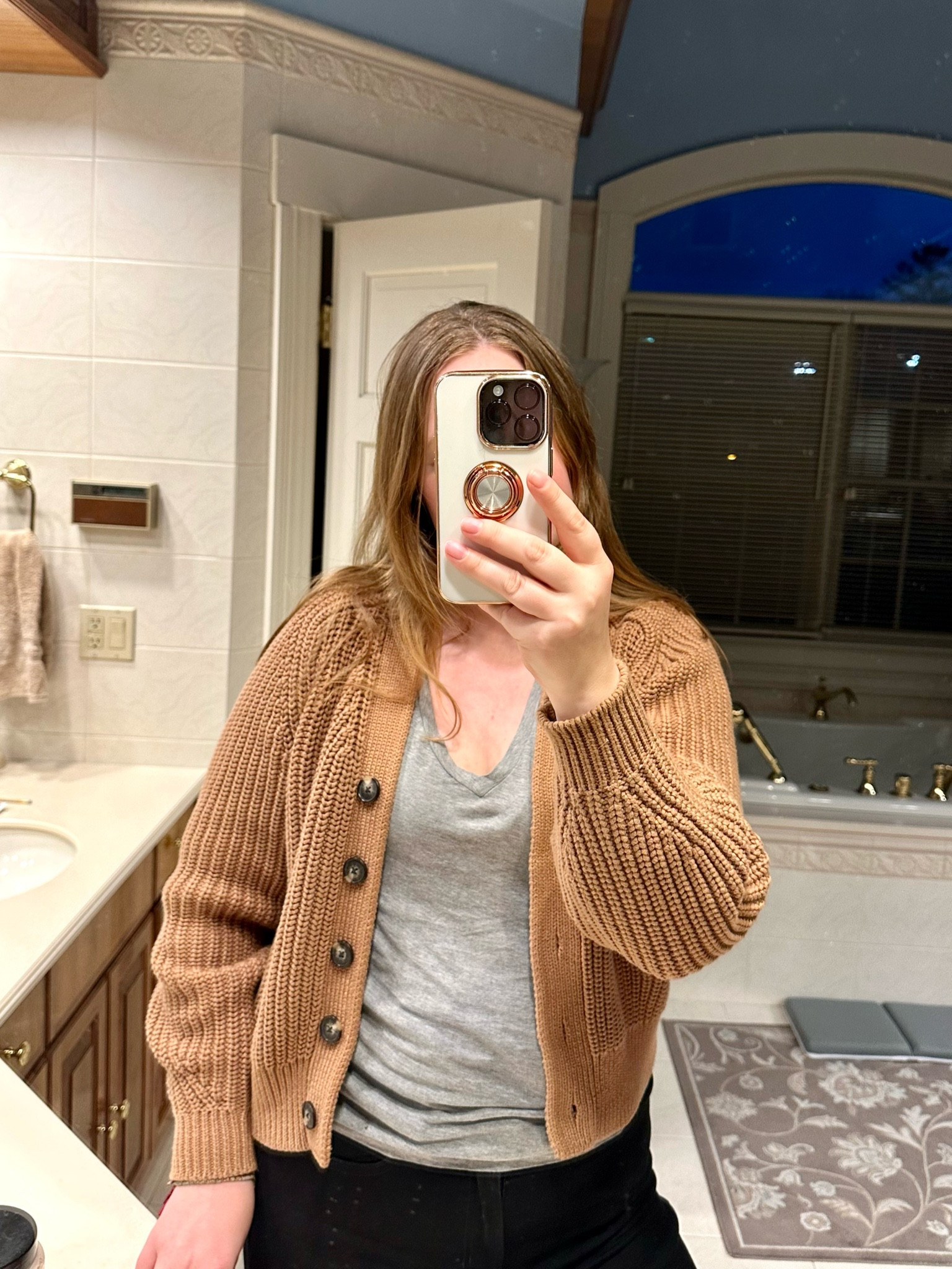 This Everlane sweater is the perfect weight for this chilly spring weather. I love the color too. Cute dressed up or down  TTS

#LTKFind #LTKworkwear #LTKstyletip