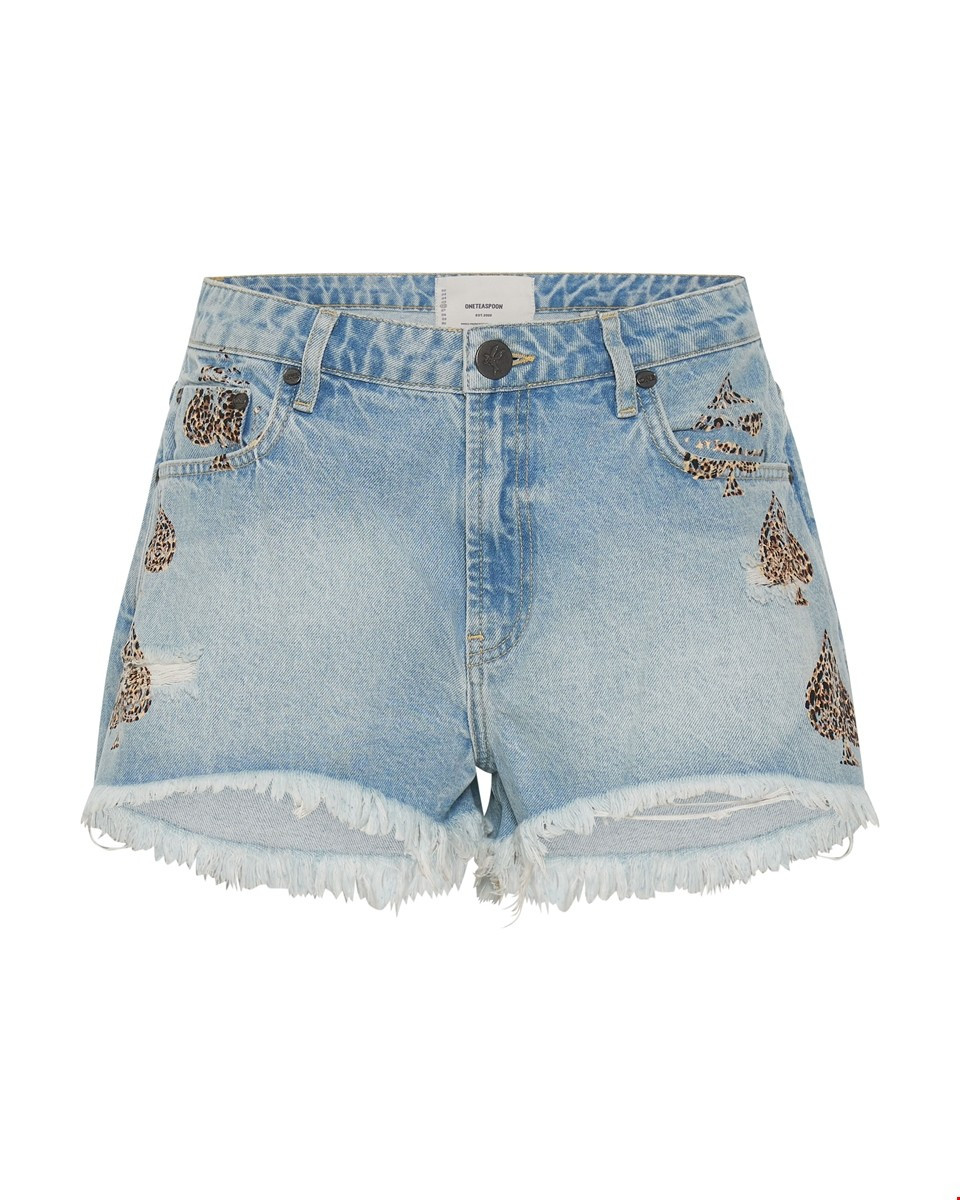 ACED TRUCKERS MID WAIST RELAXED SHORT | OneTeaspoon
