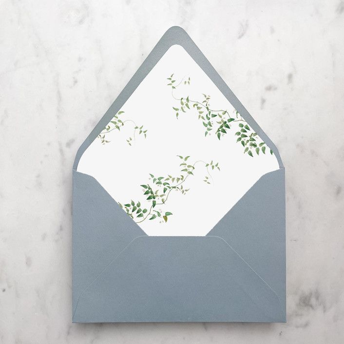 A7 Envelope Liners Greenery Vines (set of 10) | Minted
