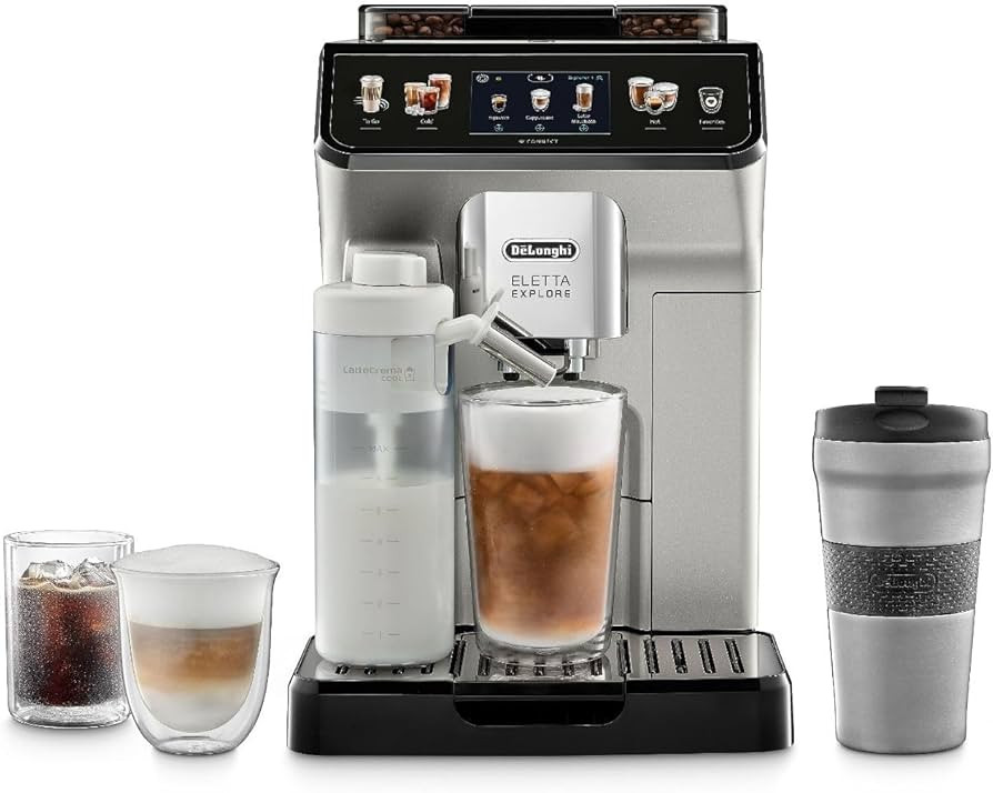 De'Longhi Eletta Explore Espresso Machine with Cold Brew, Automatic Hot & Cold Milk Frother for 5... | Amazon (US)