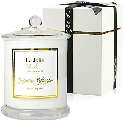LA JOLIE MUSE Jasmine Scented Candle, Candle Gift for Women, Natural Soy Wax, 65 Hours Burn Fine ... | Amazon (US)