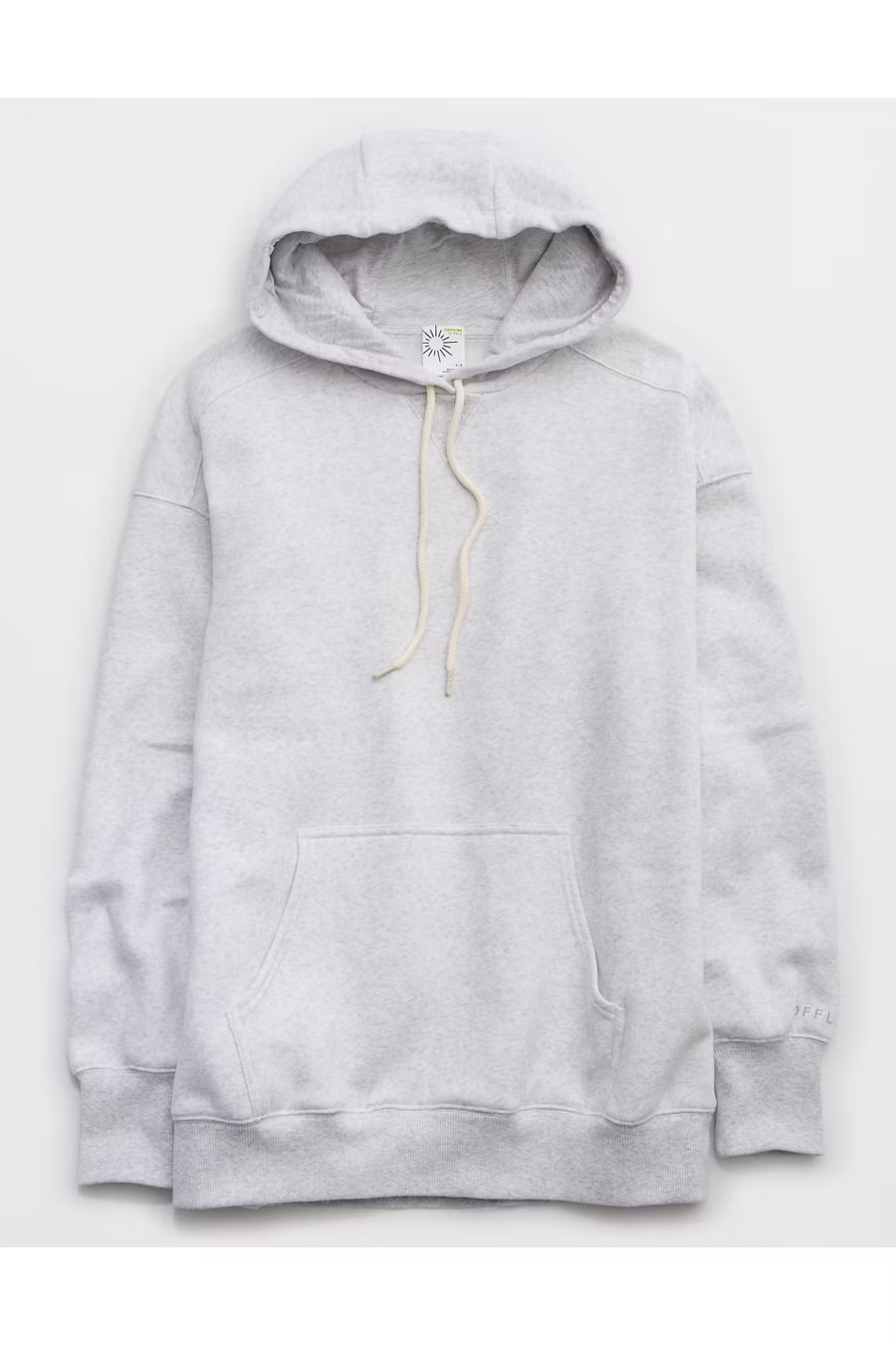 OFFLINE By Aerie Cloud Fleece Oversized Hoodie Women's Light Heather Gray XXS | Aerie