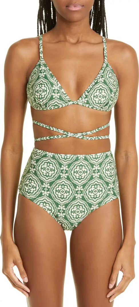 Medallion Wrap Triangle Bikini Top | Nordstrom