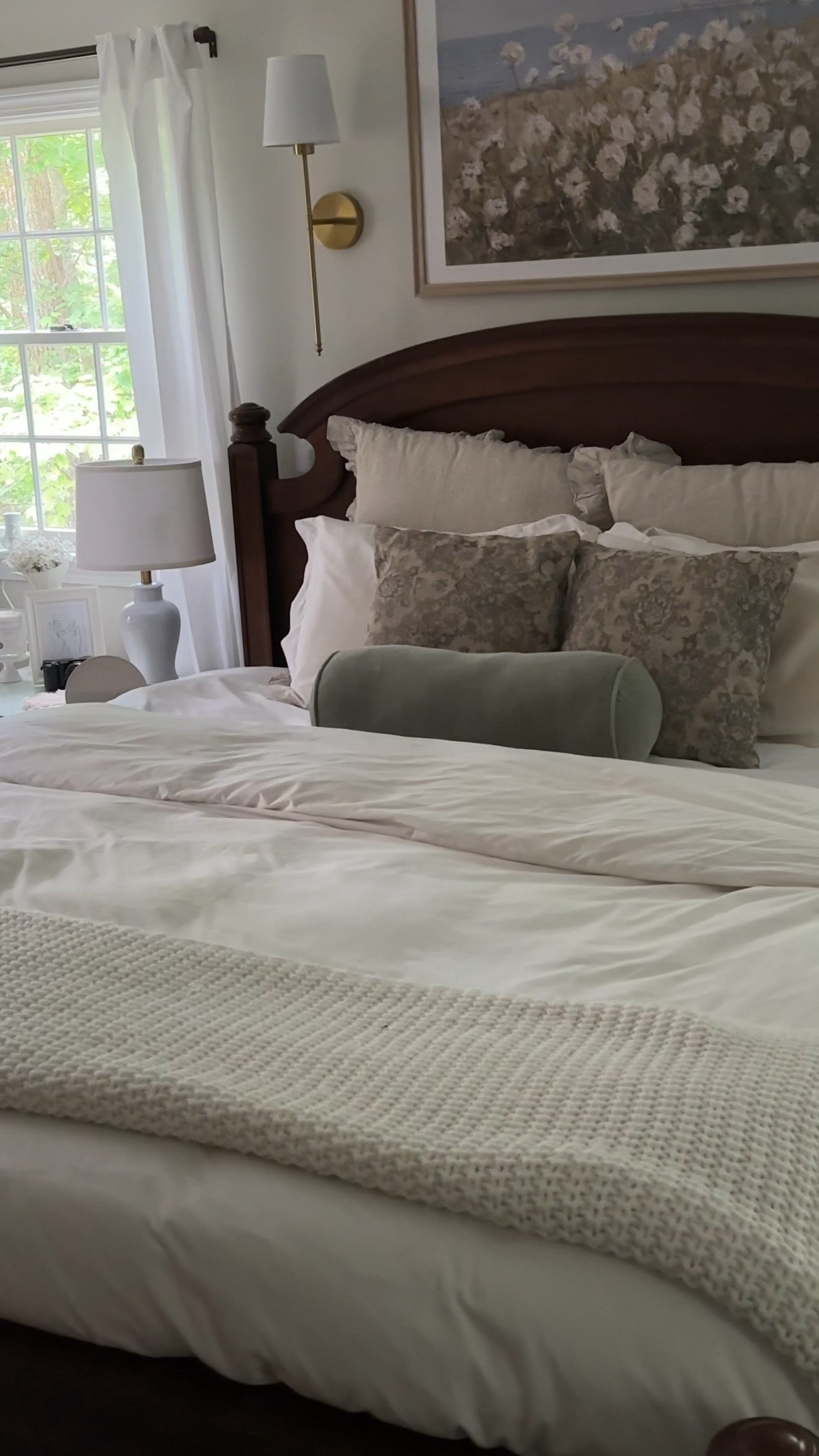 bed frame: broyhill (purchased from fb marketplace) 
throw pillows: walmart last year (similar linked) 
body pillow: target last year 

#LTKSeasonal #LTKHome