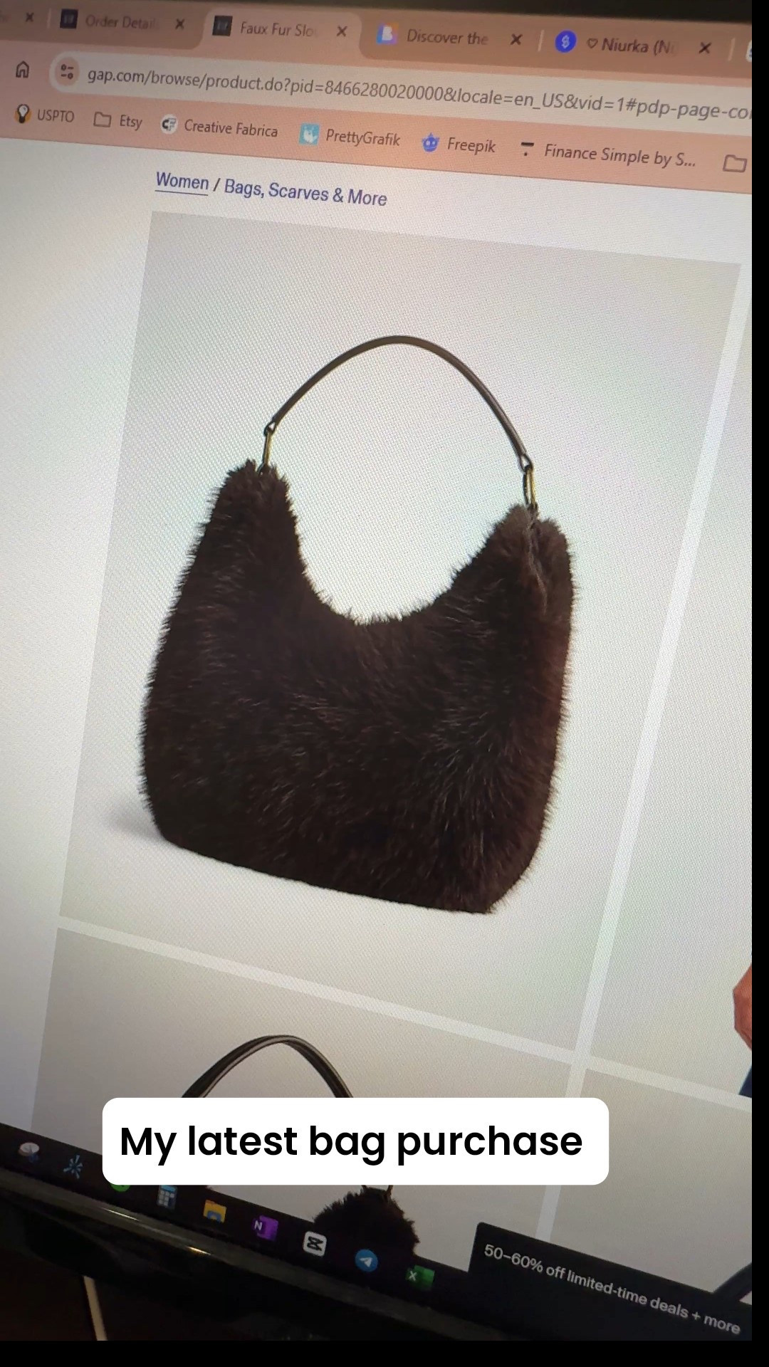 Faux fur slouchy bag from Gap
Additional 20% off with Code MORE
THIS BAG IS GOING TO SELL OUT!! 

#LTKStyleTip #LTKSaleAlert #LTKSeasonal