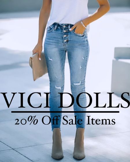 Save an additional 20% on all sale items today with code: SaleOnSale at Vici Dolls!

Jeans: Normally $62, on sale for less than $20 with the code!

I linked a few other great finds!!

#Vici #ViciDolls #Sale #Jeans

#LTKsalealert #LTKunder50