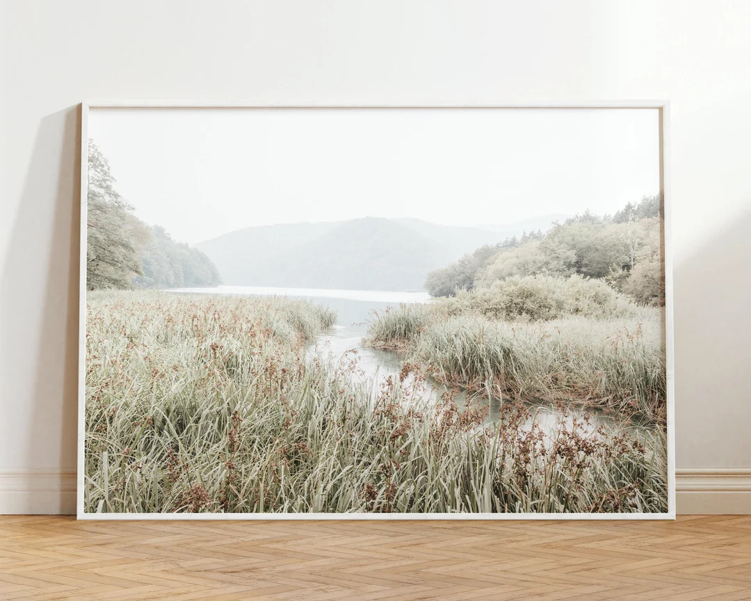 Sage Green Wall Art, Nature Landscape Print, Modern Farmhouse Wall Art, Neutral Boho Decor, Minim... | Etsy (US)