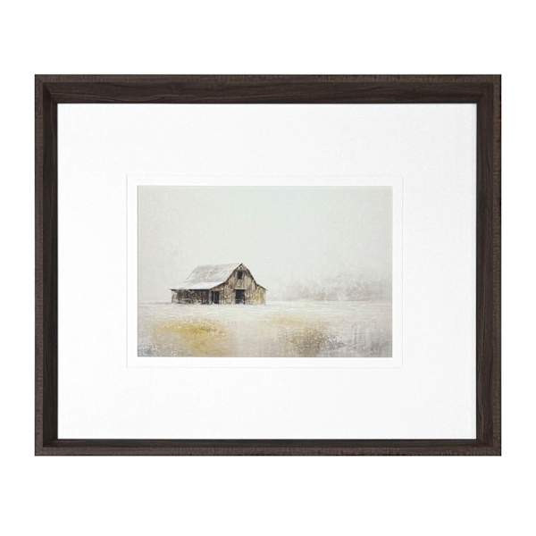 Glass Framed Rural Hush Print Ii Wall Art, Brown | At Home