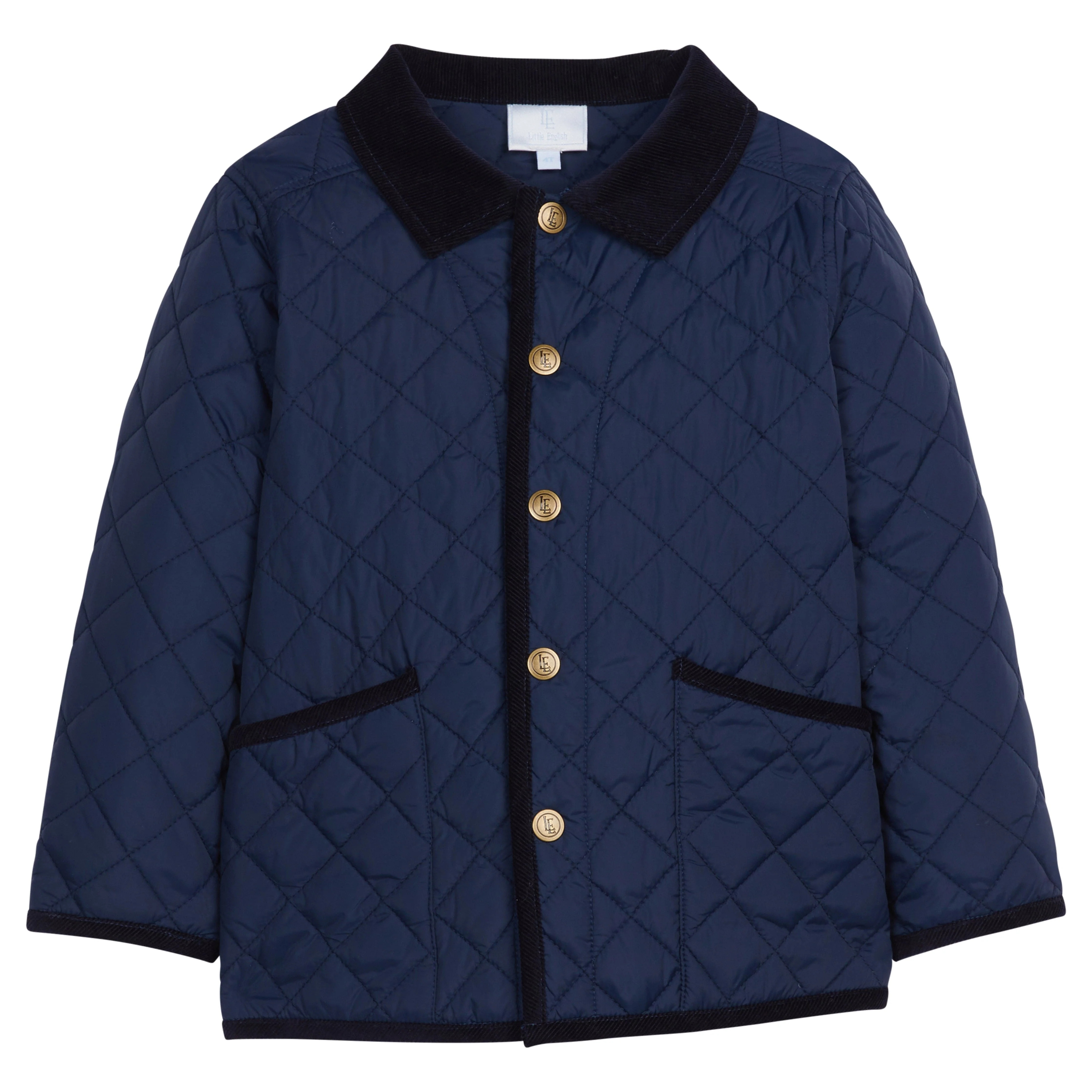 Little English | Classic Quilted Jacket - Navy | Little English