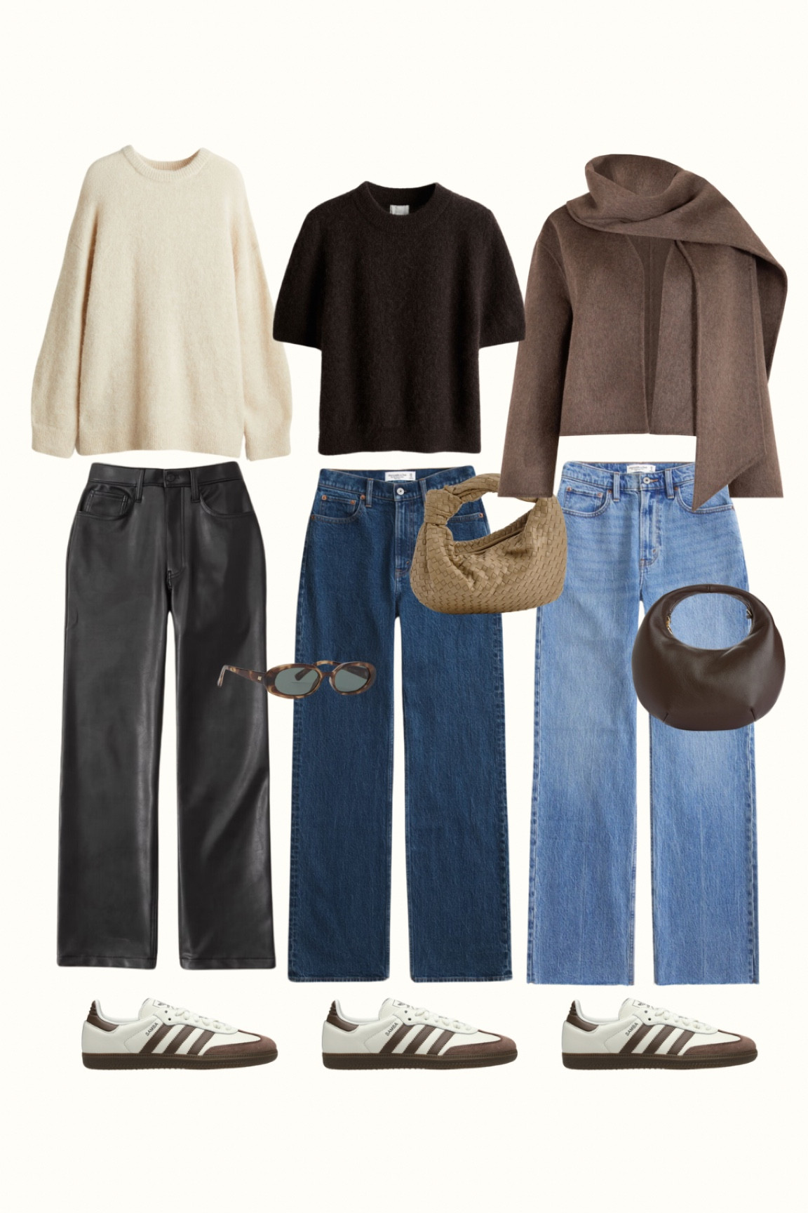 Outfit ideas to wear with the new sambas! Winter outfits, samba outfits, chocolate brown outfits 

#LTKuk #LTKeurope #LTKautumn