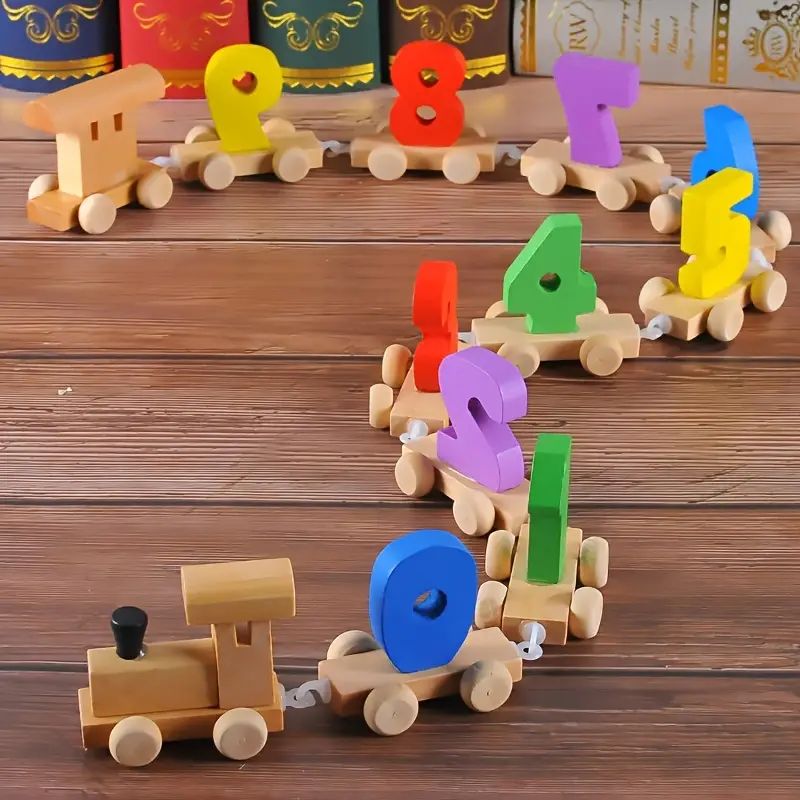 Wooden Train Toy Set Kids Toddler Boys Girls Digital Small - Temu | Temu Affiliate Program