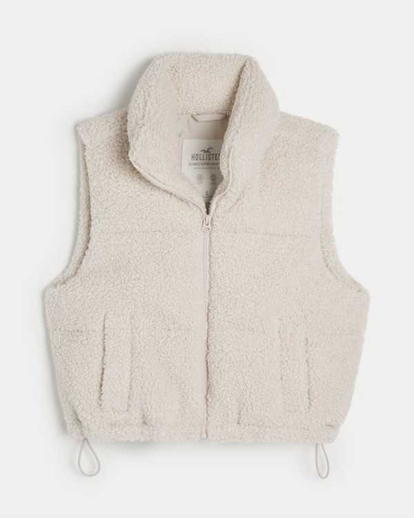 Mini Sherpa Puffer Vest | Hollister (US)
