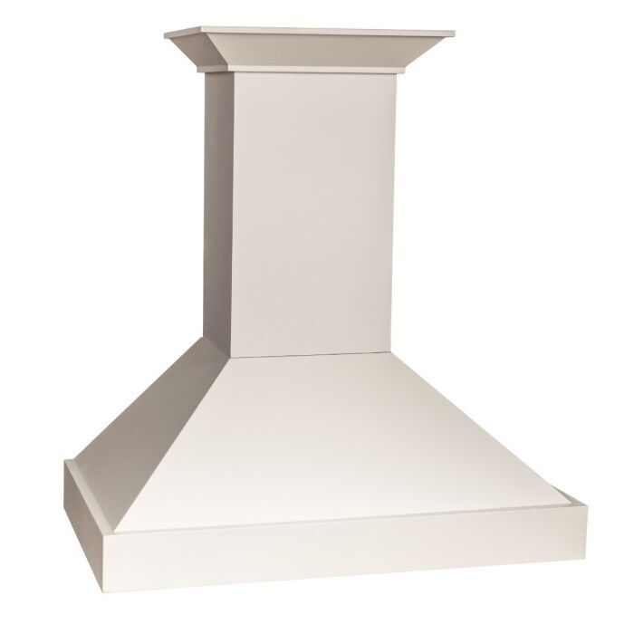 ZLINE 42 in. Wooden Wall Mount Range Hood in White - Includes Motor | Bed Bath & Beyond