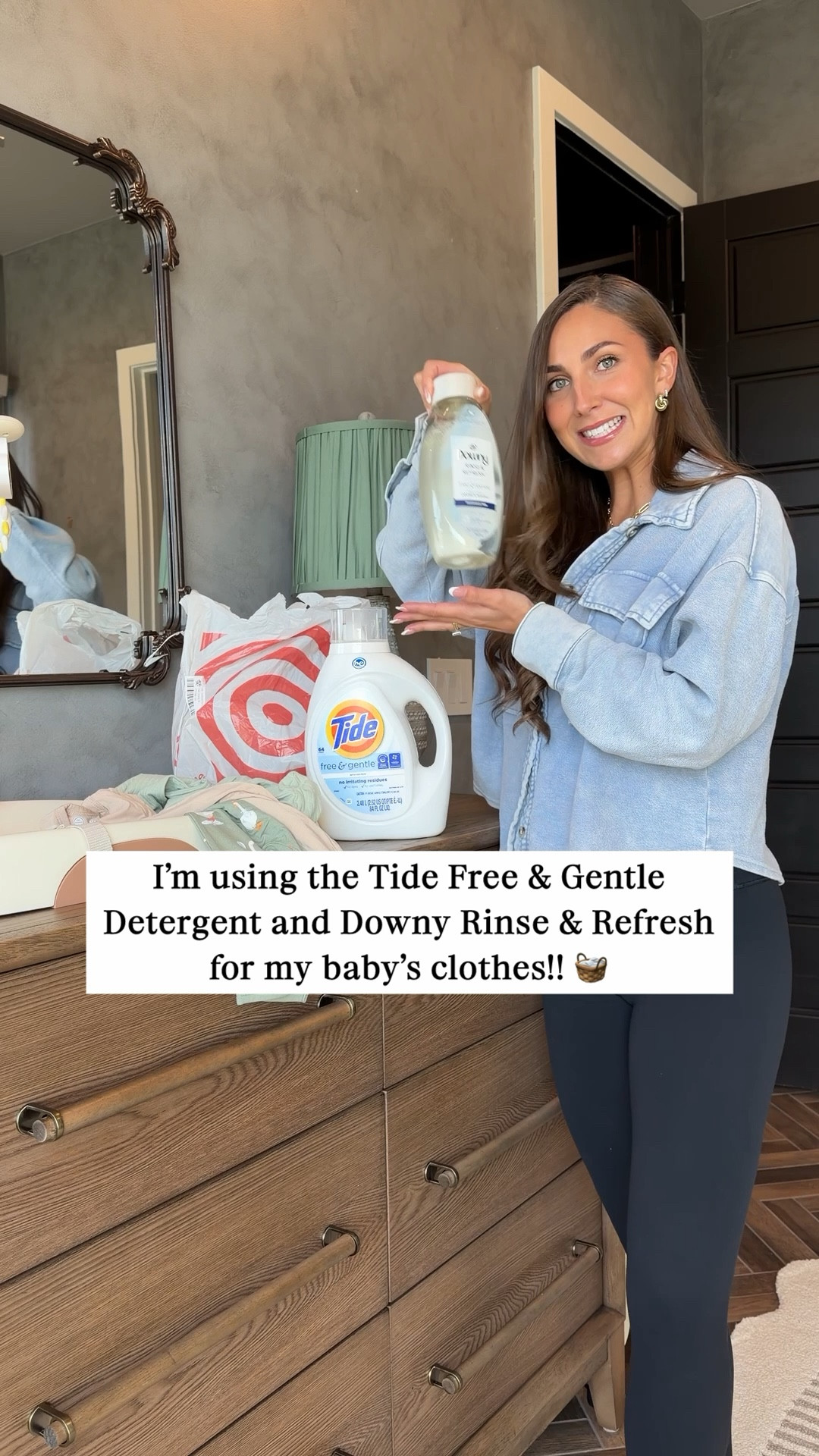 #Ad Starting to wash the baby’s tiny clothes is making everything feel so real 🥹🤍 I went to Target and got the Tide Free & Gentle Detergent and Downy Rinse and Refresh because their formulas are free of dyes and perfumes and tested with dermatologists, so they’re gentle for baby’s skin. I also love adding the Downy Rinse & Refresh to help remove odors so everything is clean and fresh! Linking them both so you can shop today at Target! #LTKBaby #LTKHome #LTKmomlife #targetstyle #tide #laundry #targetpartner @Tidelaundry @Downy @Target 

#LTKBaby #LTKHome #LTKmomlife