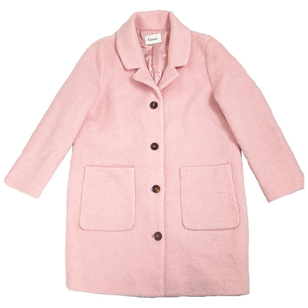Ganni Fall Winter 2019 Pink Wool Coats | Vestiaire Collective (Global)