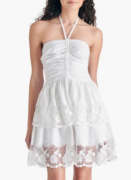 Lace dress 
White dress
Dress

Summer outfit 
Summer dress 
Vacation outfit
Vacation dress
Date night outfit
#Itkseasonal
#Itkover40
#Itku
#LTKFindsUnder100