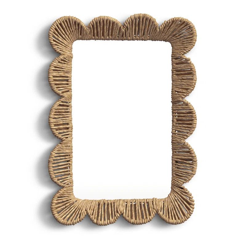 Birch Lane™ Nicholas Jute Flat Wall Mirror & Reviews | Wayfair | Wayfair North America