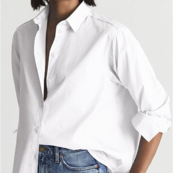 Reiss Crisp White Collared Shirt | Poshmark