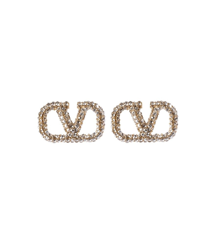 Valentino VLOGO embellished earrings | Mytheresa (US/CA)