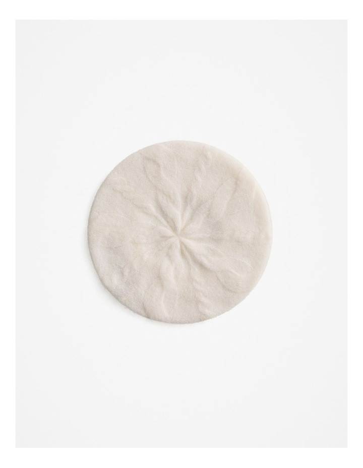 Trenery Wool Cable Knit Beret in Marshmallow White | Myer