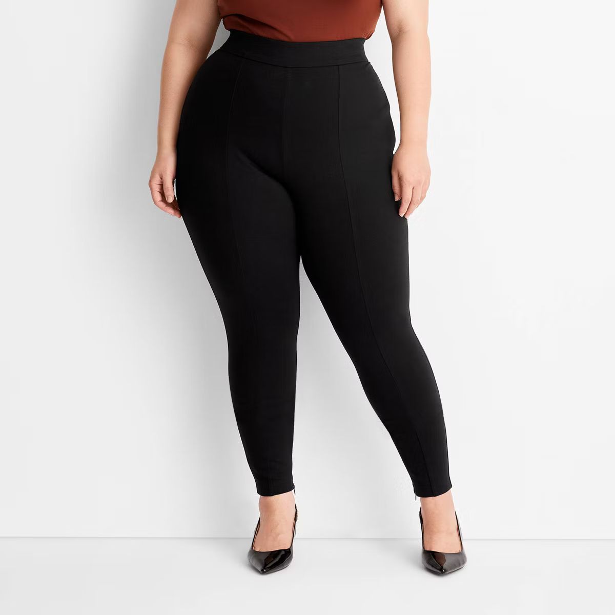 Women's High-Waisted Slim Fit Ankle Ponte Leggings - A New Day™ | Target