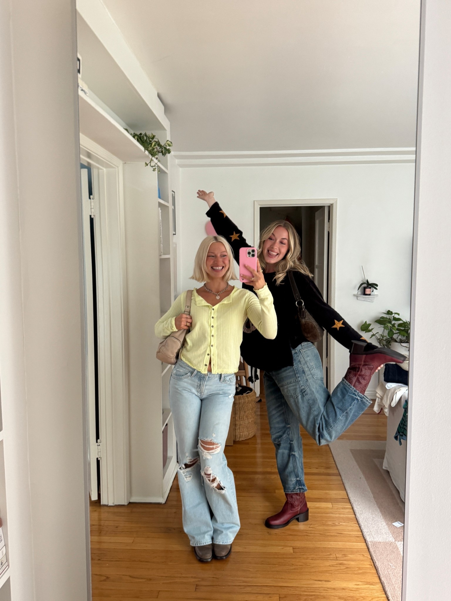 a night out with Frye & free people!! 


western style, Frye boots, thermal top, fall outfits, transitional style, friends outfits 

#LTKStyleTip #LTKSeasonal