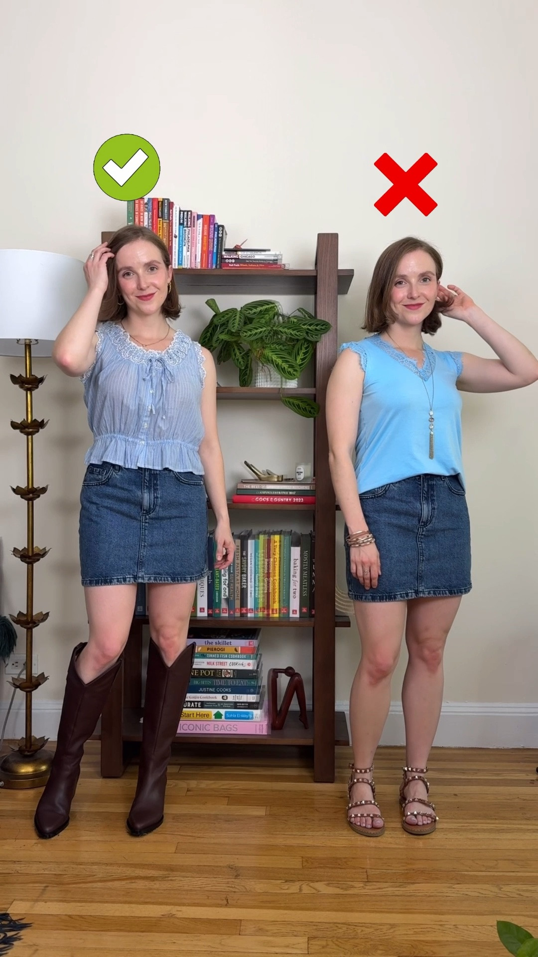 Millennial outfit makeover. Xs skirt & Xs cotton top. Boots size 7.

#LTKSaleAlert